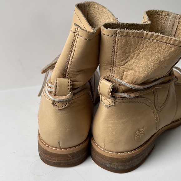 Timberland Earthkeepers Savin Hill Leather Moto Style Boot Tan Casual Streetwear - Picture 3 of 6